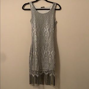 Gray cocktail dress